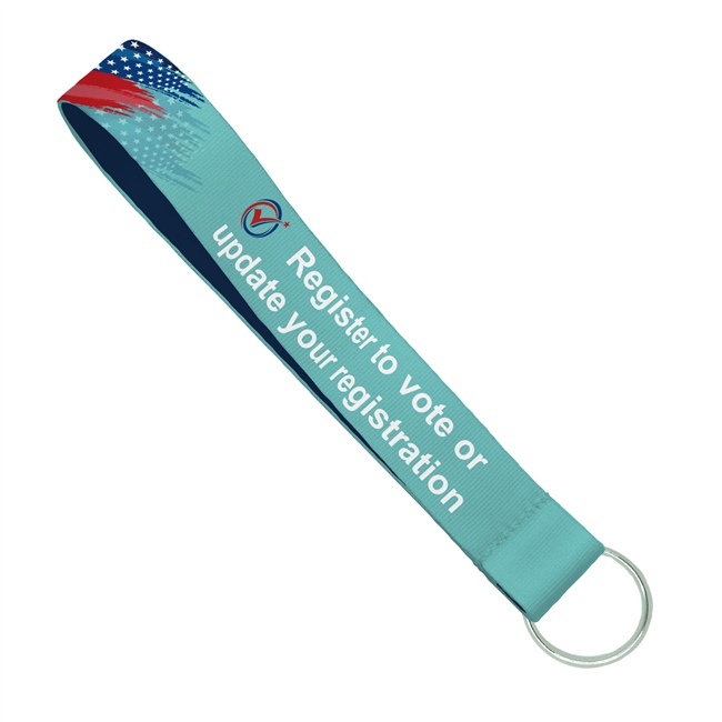  Custom key wrist lanyard - 1 inch heat transfer printing - KRD0801N 