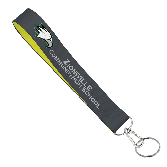  Personalized wrist lanyard keychain - 1 inch heat transfer printing - KRD0810N 