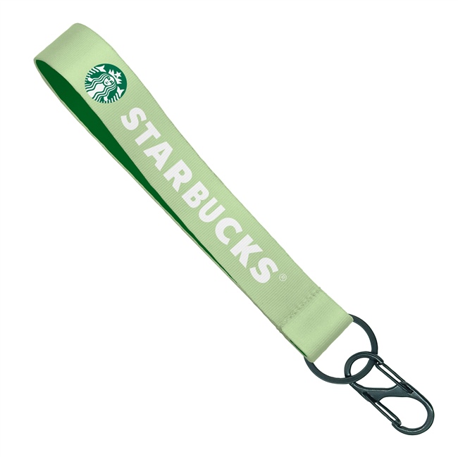  Custom dual carabiner wrist lanyard - 1 inch heat transfer printing - KRD0812N 