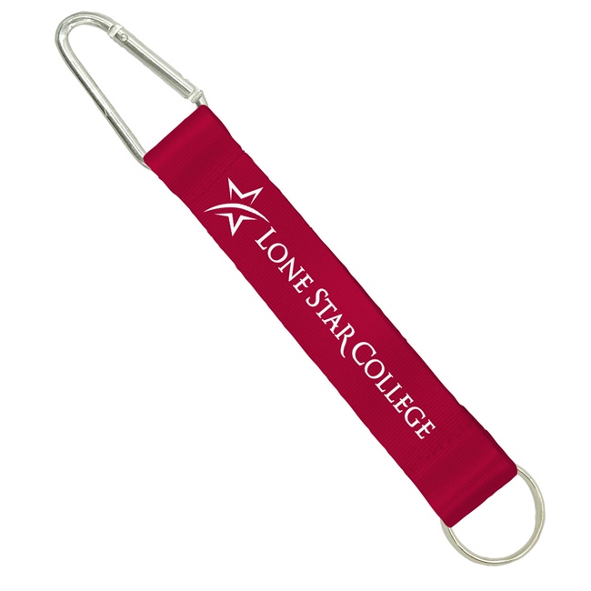  Custom carabiner keychain strap - 1 inch heat transfer printing - KRD0832N 