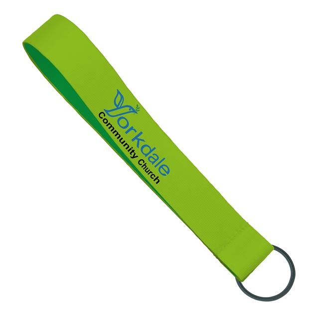  Custom key wrist lanyard - 1 inch heat transfer printing - KRD0834N 