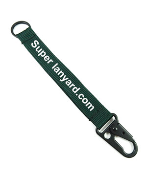  3/4 inch Personalized lanyard keychains attached keyring and sling snap hook-screen printing-KRP0627N 